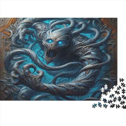 Puzzle für Erwachsene, Cerulean Beast, 500 Teile, Holzpuzzle für Kinder ab 12 Jahren, anspruchsvolles Spiel, 500 Teile (52 x 38 cm) von WKMoney