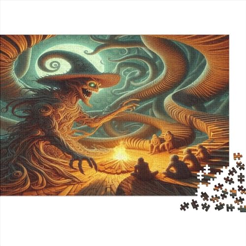 Puzzles 1000 Teile für Erwachsene | Fantasy-Dämonen-Rätsel | 1000 Teile Puzzle Lernspiele Heimdekoration Puzzle 1000 Teile (75x50cm) von WKMoney