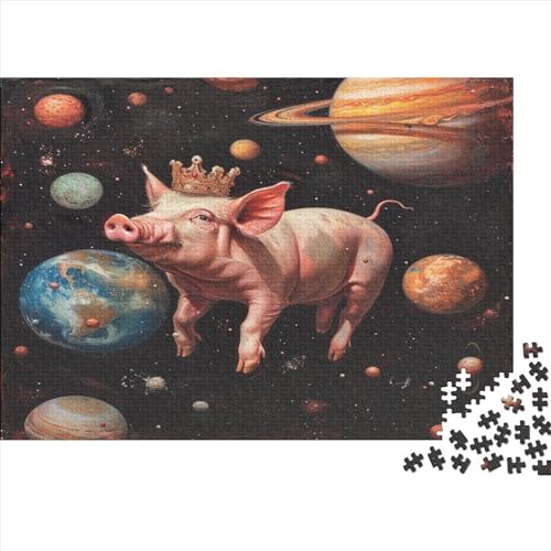 Puzzles 1000 Teile für Erwachsene | Fliegende Schweine-Rätsel | 1000 Teile Puzzle Lernspiele Heimdekoration Puzzle 1000 Teile (75x50cm) von WKMoney