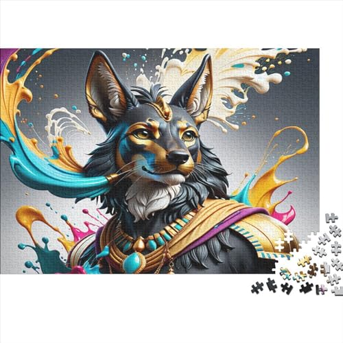 Tierhund 300-teiliges Puzzle für Erwachsene – Puzzles für Teenager – Geschenke – Holzpuzzles – Entspannungspuzzlespiele – Denksport-Puzzle 300 Teile (40 x 28 cm) von WKMoney