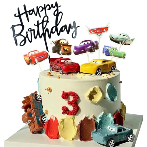 Cars Cake Topper 29 Kuchendekoratione Cars Children's Cake Decoration, Cars Cupcake Topper, Cars Tortendeko, Cars Kuchendekorationen, Kindergeburtstag Party Kuchendekoration von WKxinxuan