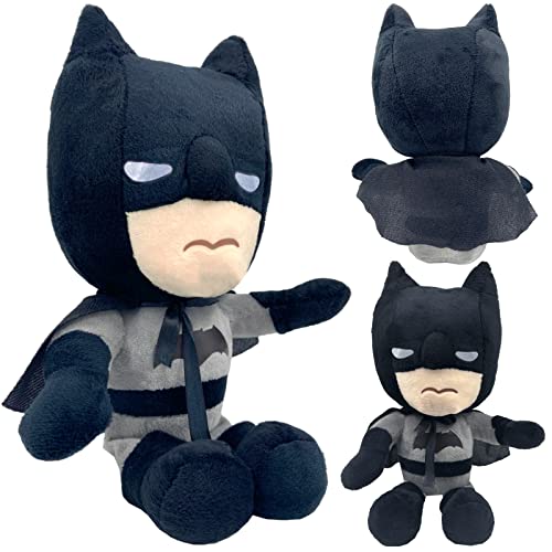 WKxinxuan Batman Kuscheltier, 27 cm Batman Plüschtier Superhelden Plüsch, Plüschtiere Puppe Batman Weiche Plüschfigur Anime Batman Spielzeug, für Kinder Jungen Geburtstage, Weihnachten, Geschenke von WKxinxuan