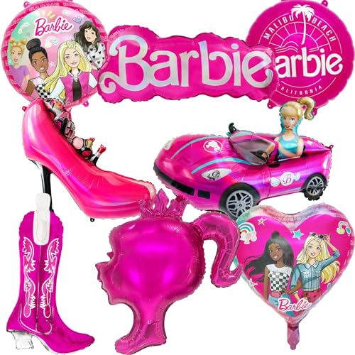 Prinzessin Ballons Geburtstag, Prinzessin Folienballon, 8PCS Prinzessin Geburtstag Deko, Prinzessin Party Deko Geburtstag, Luftballons Pink, Prinzessin Deko Geburtstag, für Mädchen Party Deko Ballons von WKxinxuan