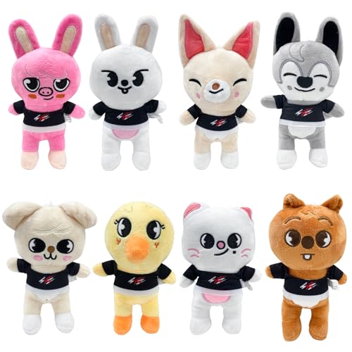 WKxinxuan Kuscheltier, Plush 6pcs Plüsch Anime Plüschtier Süßes Spielzeug Plüschfigur Geschenke Weihnachtsspielzeug für Jungen und Mädchen von WKxinxuan