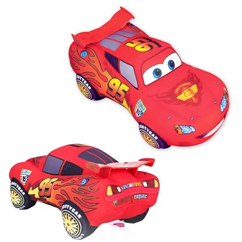 WKxinxuan Cars Kuscheltier, Cars Lightning McQueen plüschtier, 25 cm Cars Auto Cartoon Plüsch, Cars Mini Racer Plüschpuppe für Kinder Jungen Geburtstag Weihnachten Geschenk von WKxinxuan