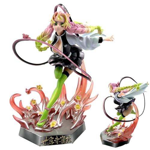 WKxinxuan Demon Slayer Figur, 22cm Demon Slayer Kanroji Mitsuri Edition Anime Figuren, Actionfigur Anime PVC Kanroji Mitsuri Statue, Modellpuppe Spielzeug Geschenk für Erwachsene Sammlung von WKxinxuan