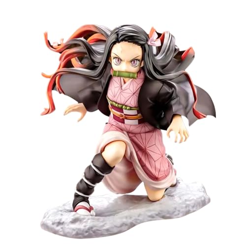 WKxinxuan Nezuko Figuren, 14CM Kimetsu no Yaiba Figuren, Anime Figuren Nezuko Spielzeug Nezuko Ornamente Nezuko Statue PVC Modell Nezuko Action Figur Dämonen Jäger Figur Geschenk für Kinder von WKxinxuan