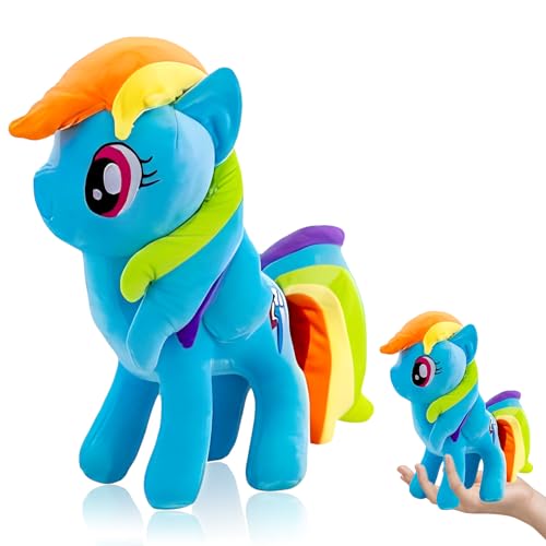 Rainbow Dashs Kuscheltier Rainbow Plüschtier, WKxinxuan 20cm Rainbow Dash Anime Kawaii Plush Figuren Merch, Stofftier Plüsch für Kinder Spielzeug Geburtstag Weihnachten Geschenk Plushies von WKxinxuan