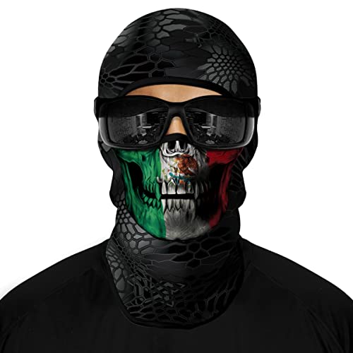 3D-Skimaske, Motorrad, Vollgesichtsmaske, Outdoor, taktische Kapuze, Kopfbedeckung, Maske, Geister, Totenkopf-Maske, für Herren und Damen, für Halloween (Totenkopf 2) von WLHHBO