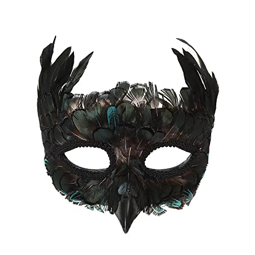 Kostüm Maske Feder Tiermaske Maskerade Vogelmaske Halloween Karneval Cosplay Party Maske (Ceg2) von WLHHBO