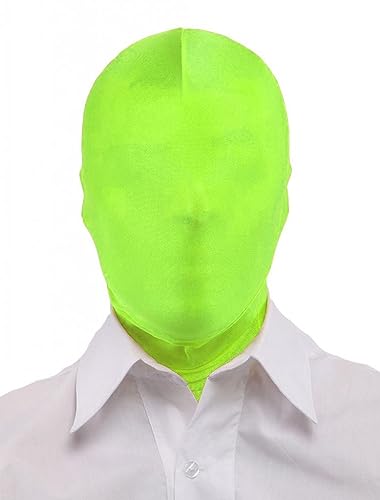 Vollabdeckende Spandex-Kapuzenmaske für Herren und Damen, Halloween-Kostüm (Apfelgrün) von WLHHBO