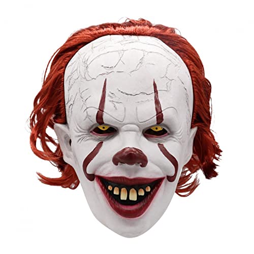 WLLLTY Halloween-Maske, Halloween-Tanz-Party-Maske, gruselige Clown-Maske, Clown-Maske, Halloween-Kostüm-Requisiten, Cosplay von WLLLTY