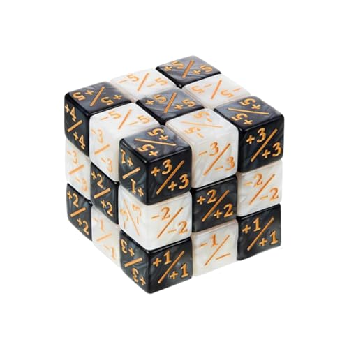 24 Stücke Magic The Gathering Zubehör Würfel Gathering Starter Set Aus Acryl,Magic Würfel Gezinkte Loyalität Kompatibel,Würfelzähler,MTG Token,Dice Kartenspiel Mit CCG für Brettspielparty,2 Farben von WLVinson