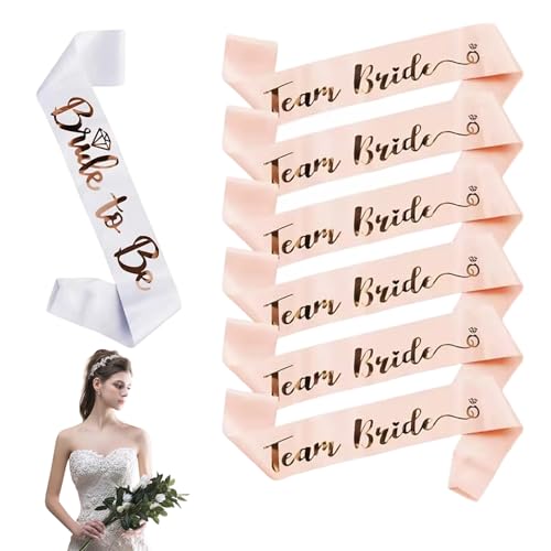 7 Stück JGA Schärpe Set,Bride to be Schärpe,Team Bride Schärpes,Schärpen Junggesellinnenabschied,JGA Frauen Schärpen,Brides to be Deko und Brautjungfer,für Bachelorette Party,Brautparty Hochzeit 7 Stück JGA Schärpe Set,Bride to be Schärpe,Team Bride Schärpes,Schärpen Junggesellinnenabschied,JGA Frauen Schärpen,Brides to be Deko und Brautjungfer,für Bachelorette Party,Brautparty Hochzeit von WLVinson