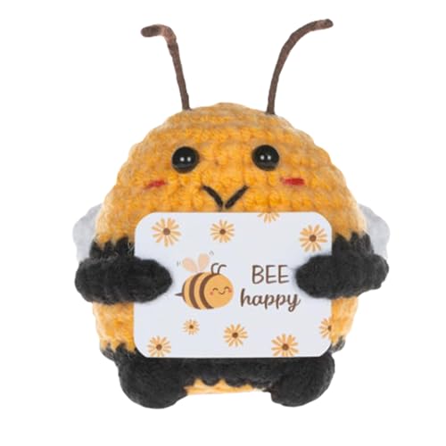 Bienen Glücksbringer Pocket Hug Karte,Niedliche Dickbauch Biene,1 Stück,Positive Geschenke für Freunde und Familie,Ideal für Neujahr und Geburtstage,Überraschungsgeschenk mit Positiver Energie von WLVinson