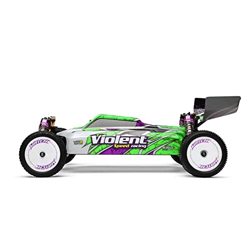 WLtoys 104002 RC Car 2.4G Four-Wheel Drive Off-Road Racing 3650 Brushless 60KM/H Metal Chassis Electric High-Speed Drift Remote Control Car 104002 2B 3600mAh von WLtoys