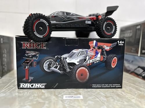 WLtoys xks 124010 55KM/H RC Car Professional Racing Vehicle 1:12 4WD Off-Road Electric High Speed Drift Remote Control Toys for Children(124010 Black 2B) von WLtoys