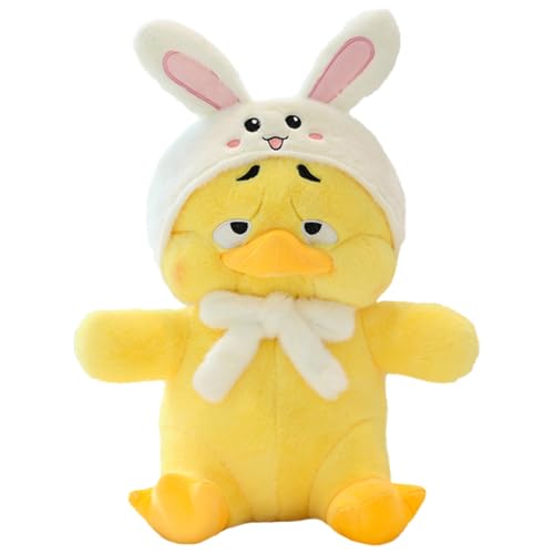 WMFASBAG Flauschige Anime-Figur, Kawaii, hart arbeitende Ente, lästige Ente, Spielzeug, kleine gelbe Ente, Plüschpuppe for Kinder, Kinder, Geschenk von WMFASBAG