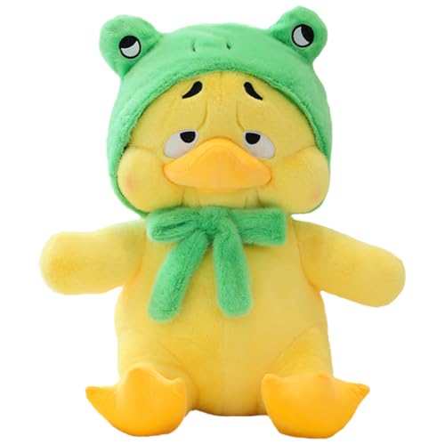 WMFASBAG Flauschige Anime-Figur, Kawaii, hart arbeitende Ente, lästige Ente, Spielzeug, kleine gelbe Ente, Plüschpuppe for Kinder, Kinder, Geschenk von WMFASBAG