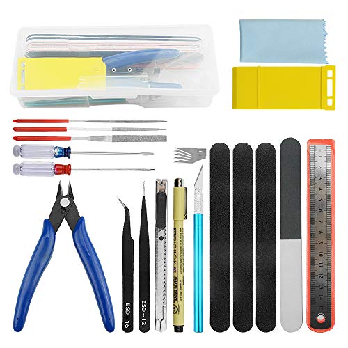 WMYCONGCONG 19 Stück Gundam Model Tools Kit Hobby Building Tools Kit für den BAU Auto Modell Reparatur und Fixierung von WMYCONGCONG