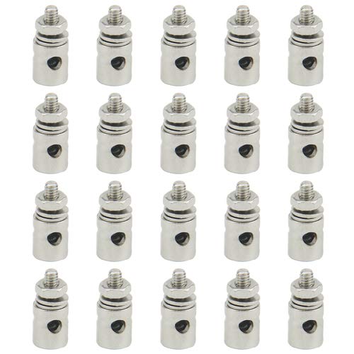 WMYCONGCONG 20 PCS Einstellbare Pushrod Connector Linkage Stopper D2.1mm für RC Flugzeug Flugzeugteile von WMYCONGCONG