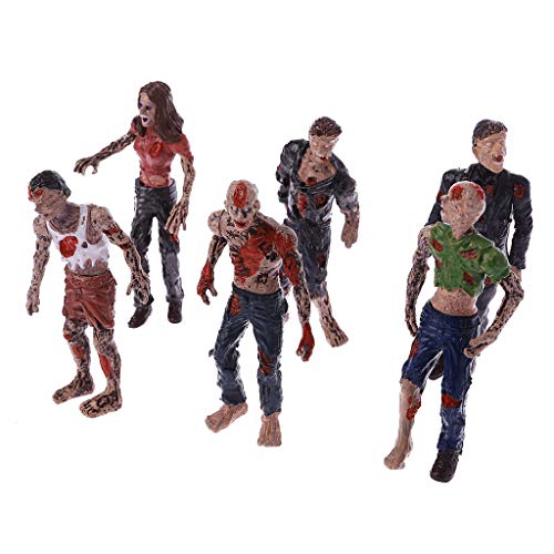 WNXGNHO 6 Stücke Walking Corpses Modell Terror Kinder Kinder Action Figure Spielzeug Puppen von WNXGNHO