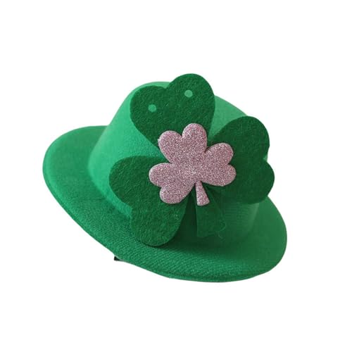 WNXGNHO Irish Themed Green Top Haarclip Für Stpatricks Day Celebration Kostüm Accessoire Small Caps Holiday Party Accessoire von WNXGNHO