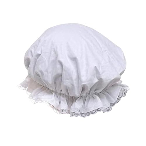 WNXGNHO Maid Bonnet Satins Halloween Cosplay Kopfbedeckung Zubehör Rüschenrand Zarte Spitze Für Frauen Dame von WNXGNHO