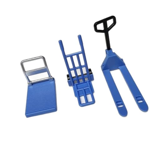 WNXGNHO Packung Von 3 Miniaturlagerwerkzeugen Handcart Gabelstapler Set Für 1/12 Puppenhäuser Die Sich Perfekt Für EIN Realistisches Landschaftsgestaltung Eignen von WNXGNHO