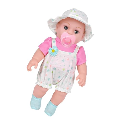 WNXGNHO Realistische Vinyls Girl Babypuppen 12 Zoll Mit Motorhauben Overalls Für Kinder Spielen Realistische Babys Neugeborene EIN von WNXGNHO