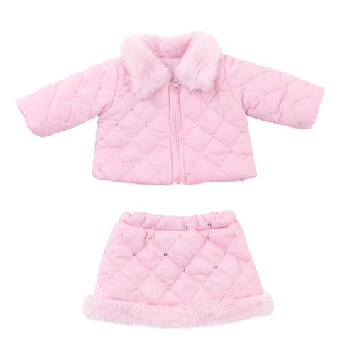 WNXGNHO Warmer Rockanzug Mit Paillettenoberteil Für 18-Zoll Mädchenpuppen Weihnachtsoutfit Für Mädchenpuppen Lässige Kleidung von WNXGNHO