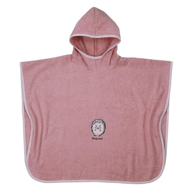 WÖRNER SÜDFROTTIER Bade-Poncho Igel rosa von WÖRNER SÜDFROTTIER