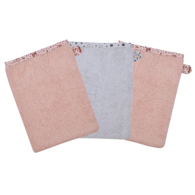 WÖRNER SÜDFROTTIER Waschhandschuh Lamas rosa 3er Pack von WÖRNER SÜDFROTTIER