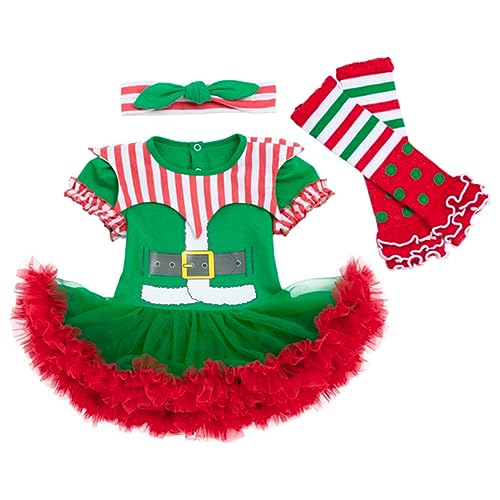 WOFASHPURET 1 Satz Kleid Weihnachtszubehör Weihnachtskostüm Babykleidung Weihnachtspartykostüm Weihnachtskleidung von WOFASHPURET