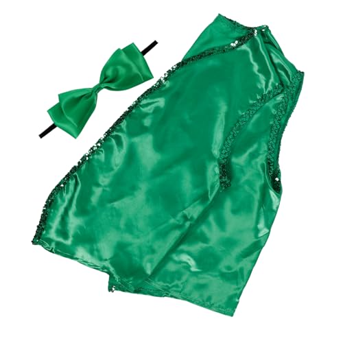 WOFASHPURET 1 Set Partykleidung Cosplay Weste Grüne Weste Für St Patrick'S Day Grüne Weste Mit Fliege Partyweste Grüne Weste Für Cosplay Dekorative Weste Partyweste Dekorative Weste von WOFASHPURET