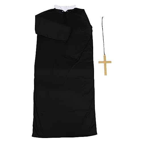 WOFASHPURET 1 Set Von Halloween Adult Priest Kostüm Kreative Cosplay -kleidung Party Requisiten von WOFASHPURET