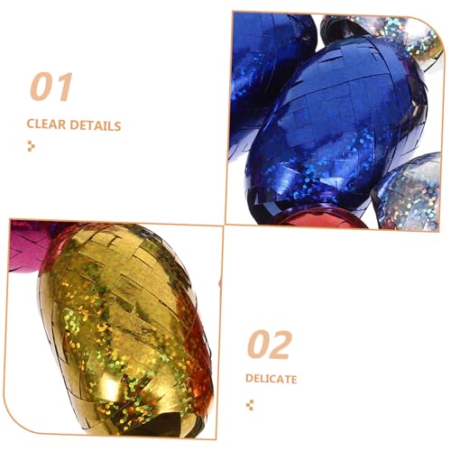 WOFASHPURET 112 Stck. Teiliges Party Ballonband Mehrfarbig Glänzendes Satin Curlingband für Girlanden Geschenkverpackungen Langlebig und Vielseitig für Geburtstags und Hochzeitsdekorationen WOFASHPURET 112 Stck. Teiliges Party Ballonband Mehrfarbig Glänzendes Satin Curlingband für Girlanden Geschenkverpackungen Langlebig und Vielseitig für Geburtstags und Hochzeitsdekorationen von WOFASHPURET