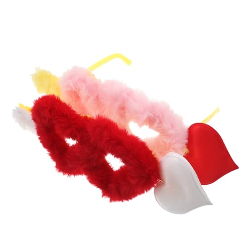 WOFASHPURET 2 Stück Teiliges Plüsch Herz Sonnenbrillen Weiche Leichte Partybrille mit Kuscheligem Material Herzförmige Flauschige Brillen für Karneval Halloween Valentinstag und Kostümpartys WOFASHPURET 2 Stück Teiliges Plüsch Herz Sonnenbrillen Weiche Leichte Partybrille mit Kuscheligem Material Herzförmige Flauschige Brillen für Karneval Halloween Valentinstag und Kostümpartys von WOFASHPURET