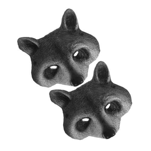 WOFASHPURET 2 Stück Teiliges Waschbär Masken Realistische Halbe Gesichtsmasken mit Verstellbarem Sitz Atmungsaktiv Komfortabel für Halloween Cosplay Maskenball Themenparty Geeignet für WOFASHPURET 2 Stück Teiliges Waschbär Masken Realistische Halbe Gesichtsmasken mit Verstellbarem Sitz Atmungsaktiv Komfortabel für Halloween Cosplay Maskenball Themenparty Geeignet für von WOFASHPURET