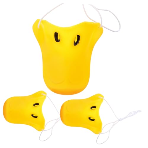 WOFASHPURET 21 Stk Entennase lustige Maske kreative Entenschnauze tragbare Nase halloween kostün costume de halloween spielzeug Nase verkleiden Karnevals-Zirkus-Requisiten Vinyl Yellow von WOFASHPURET