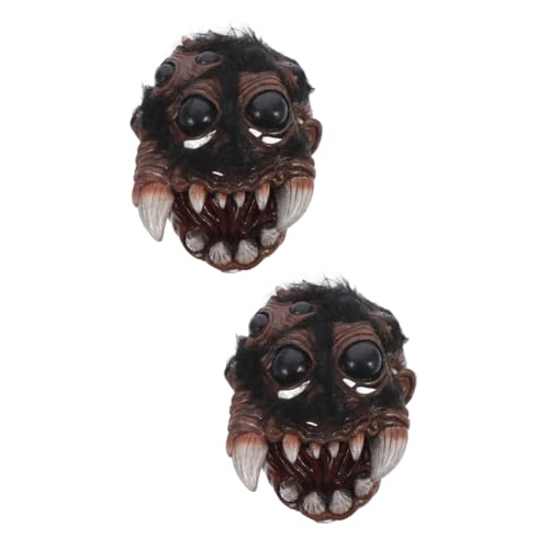 WOFASHPURET 2St Spinnenmaske Tiergesichtsmaske Halloween-Maske gruselige Kopfmaske realistische maske Tiermaske Gesichtsbedeckung Halloweenkostüm Cosplay-Partymaske dekorative Maske kunststoff von WOFASHPURET