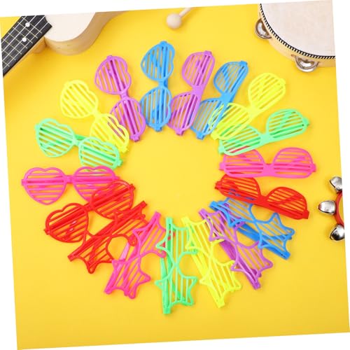 WOFASHPURET 36 Stück Teiliges Kunststoff Shutter Shade Brillen mit Herz und Design Leichte Partybrille für Geburtstagsfeiern Musikfestivals und Kostüme Langlebige Kunststoff Party Eyewear WOFASHPURET 36 Stück Teiliges Kunststoff Shutter Shade Brillen mit Herz und Design Leichte Partybrille für Geburtstagsfeiern Musikfestivals und Kostüme Langlebige Kunststoff Party Eyewear von WOFASHPURET