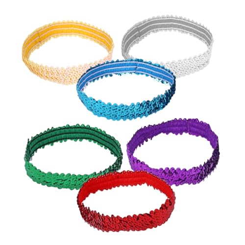 WOFASHPURET 6 Stück Elastische Pailletten Stirnbänder Leichte Glitzernde Haarschmuck für Frauen Mädchen Bunte Kopfbedeckung für Party Karneval Weihnachten Geburtstag WOFASHPURET 6 Stück Elastische Pailletten Stirnbänder Leichte Glitzernde Haarschmuck für Frauen Mädchen Bunte Kopfbedeckung für Party Karneval Weihnachten Geburtstag von WOFASHPURET