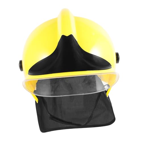 WOFASHPURET Feuerwehrmann Partyhelm Kunststoff Feuerwehrmann Helme Dekorativer Feuerwehrmann Helm Feuerwehrmann Helme Feuerwehrmann Kostüm Requisite Feuerwehrmann Hut Für Party Cosplay von WOFASHPURET