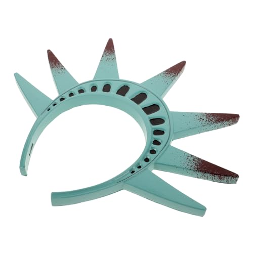 WOFASHPURET Göttin-Stirnband Unabhängigkeitstag-Stirnband Lady Liberty Stirnband freiheitsstatue kopfschmuck Statue of Liberty Kopfband York-Stirnband Stirnband mit Freiheitsstatuen-Design Pu von WOFASHPURET