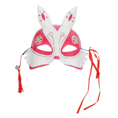 WOFASHPURET Halbgesicht Kaninchenmaske Für Damen Und Herren Maskerade Party Maske Pink Für Halloween Kostümparty Bühnenaufführungen Und Karneval Kostü Zubehör von WOFASHPURET