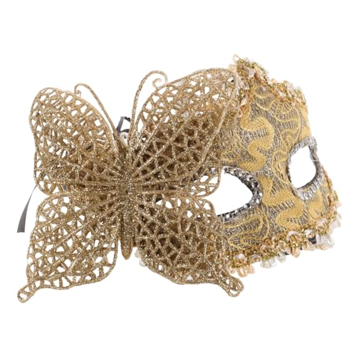 WOFASHPURET Halbgesichtsmaske Mit Schmetterling Cosplay Maskerade Maske Cosplay Maske Requisite Damenmaske Schmetterlingsmaske Karnevalsmaske Party Deko Maske Maskerade Maske von WOFASHPURET