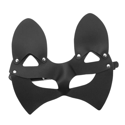 WOFASHPURET Halloween Maske Katze Und Fuchs Design Halbmaske Für Karneval Cosplay Und Partys Elegante Lederoptik Ideal Für Halloween Und Kostümpartys von WOFASHPURET