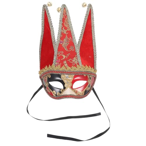 WOFASHPURET Karneval Kostüm Maske Venezianischer Stil Party Halbgesichtsmaske Kunststoff Halloween Kostüm Maske für Weihnachten Maskerade Fancy von WOFASHPURET