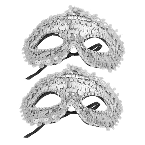 WOFASHPURET Karneval Maskerade Maske Mit Pailletten Karneval Maske Halbe Glitzernde Venezianische Maske Für Festival Abschlussball Party Aufführungen Für Erwachsene von WOFASHPURET